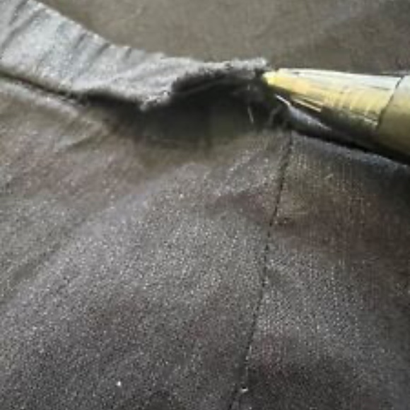 Eileen Fisher Pants Women PL Black Tapered Linen Viscose Minimalist Timeless - Picture 16 of 16